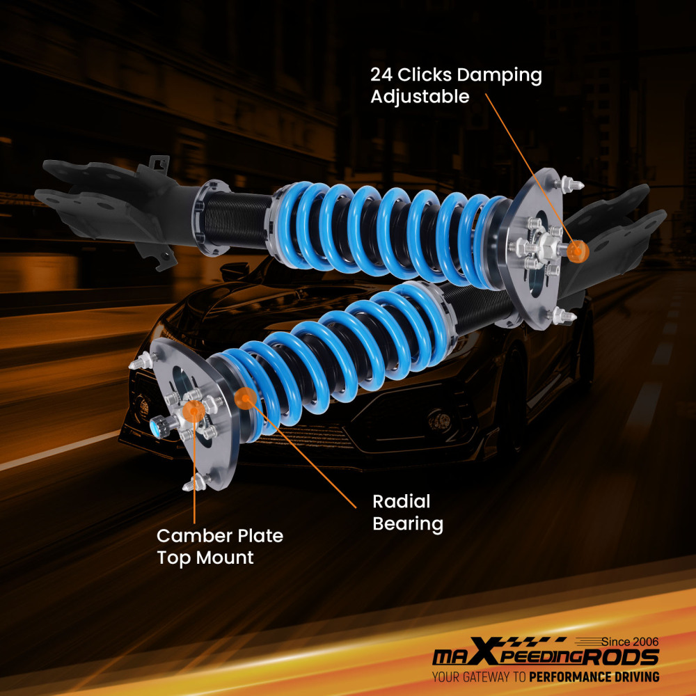 MaXpeedingrods Adjustable Coilovers Lowering Kit compatible for Subaru Legacy 2010-2014