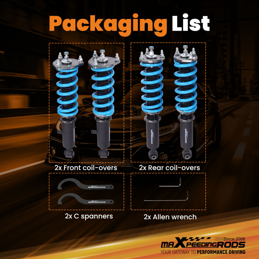 Sospensioni Ammortizzatori e molle Coilover kit compatibile per Lexus GS 1998-2005 S16