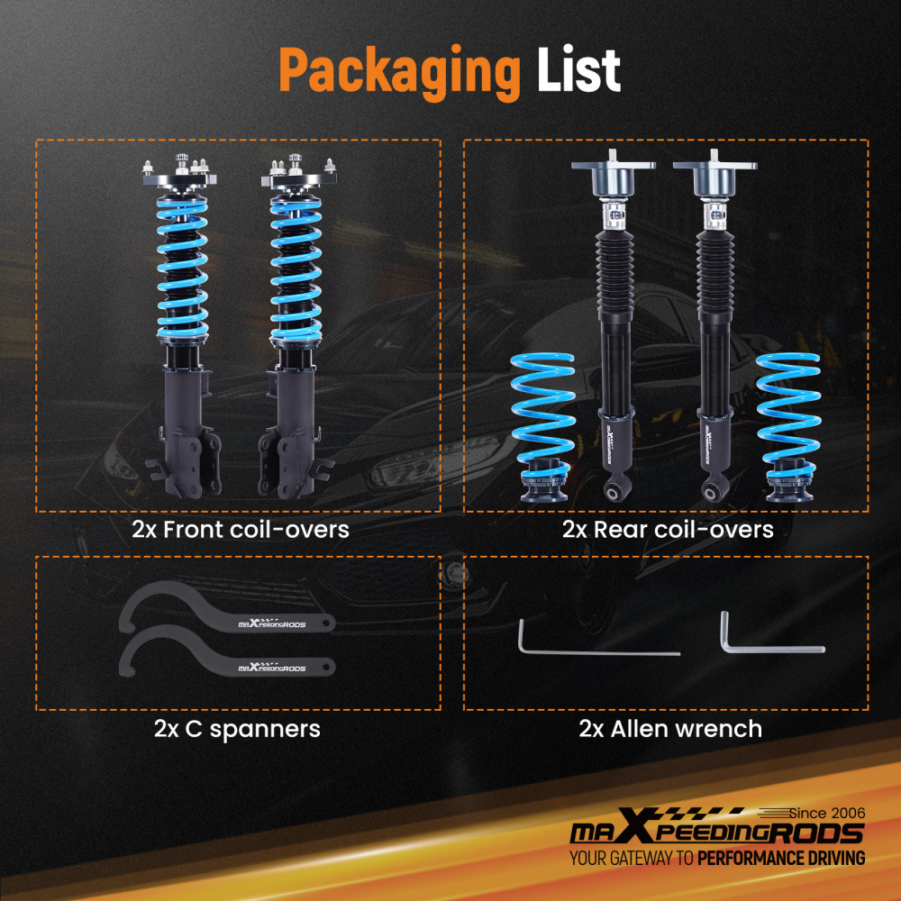 T6 Coilovers Suspension Kit compatible for Mazda 3 BM/BN 2014-2018