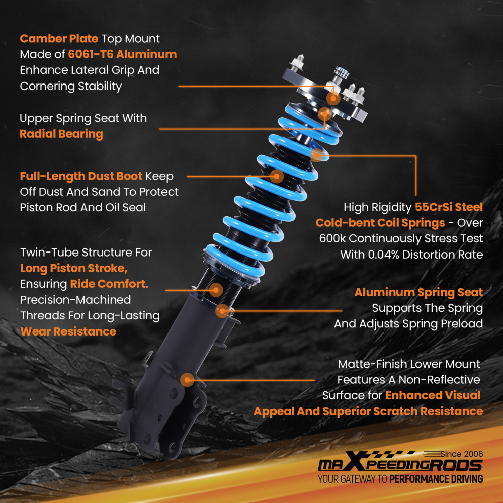 T6 Coilovers Suspension Kit compatible for Mazda 3 BM/BN 2014-2018