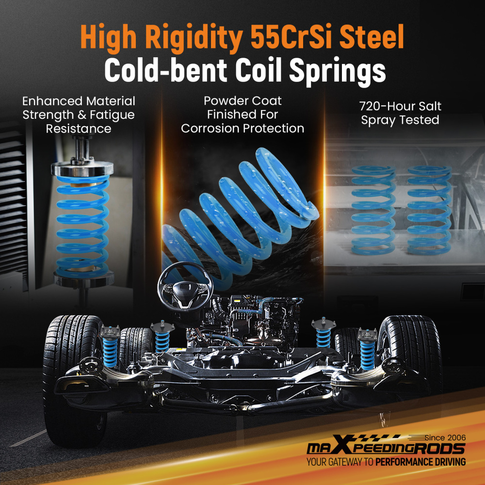 Coilover Struts compatible for Mazda RX7 FC FC3S 86-91 Coilovers 24 ways adjustable Damper Lowering Kit