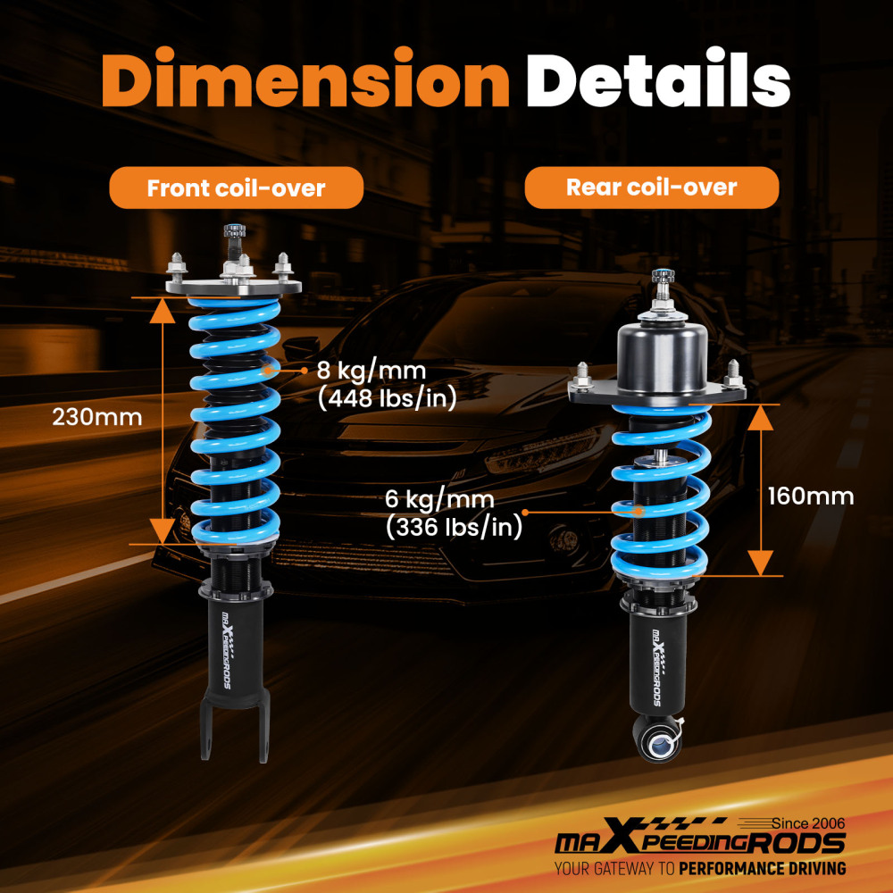 Performance Coilovers compatible for Mazda MX-5 Miata NC 2006-2015