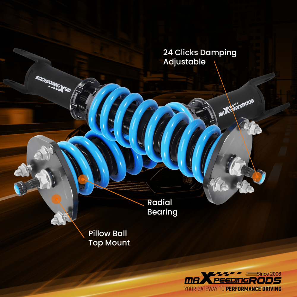 24 Way Damper Coilovers Shock+Spring Kit compatible for Mazda Miata MX5 06-15 NC