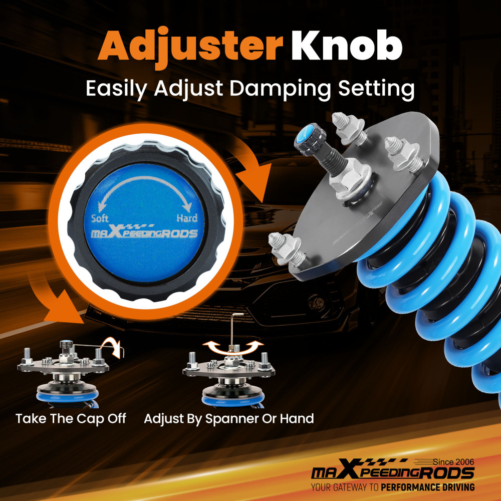 24 Way Damper Coilovers Shock+Spring Kit compatible for Mazda Miata MX5 06-15 NC