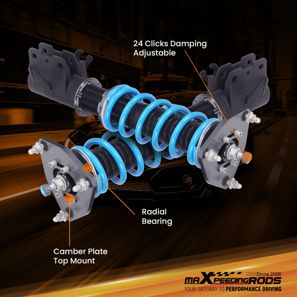MaXpeedingrods T6 Coilover Suspension Kit compatible for Mitsubishi Mirage 1997-2001
