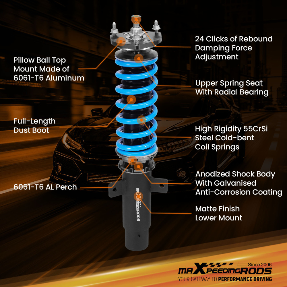 Coilover Suspension Kit compatible for Ford Mondeo Estate MK3 2001 - 2007 1.8 2.0 2.2 2.5