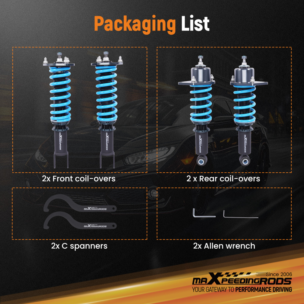 T6 Coilovers compatible for Mazda MX5 NC (06-15)