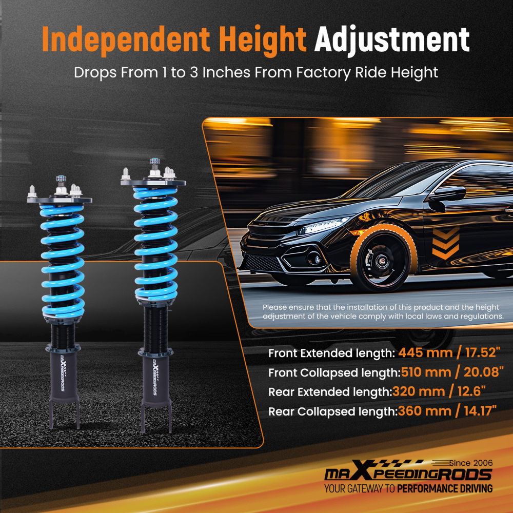 T6 Coilovers compatible for Mazda MX5 NC (06-15)