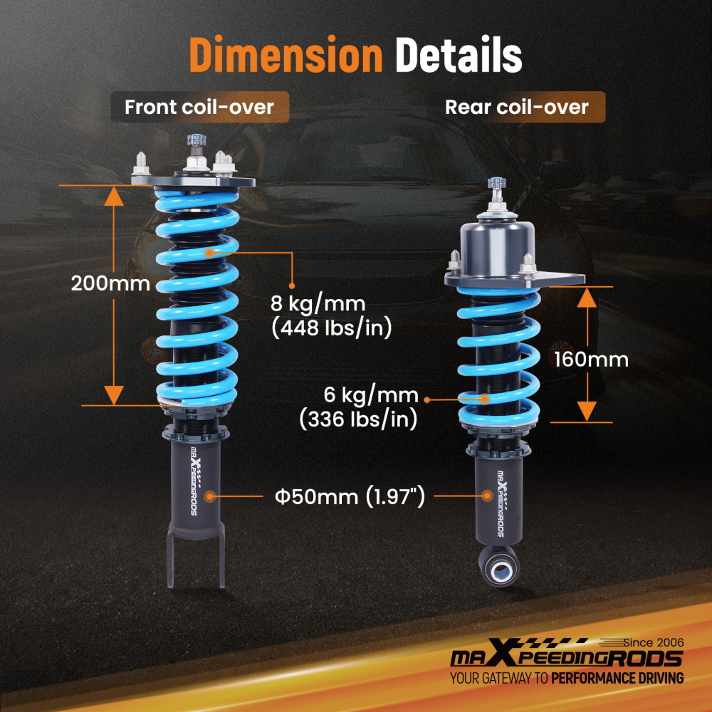 T6 Coilovers compatible for Mazda MX5 NC (06-15)