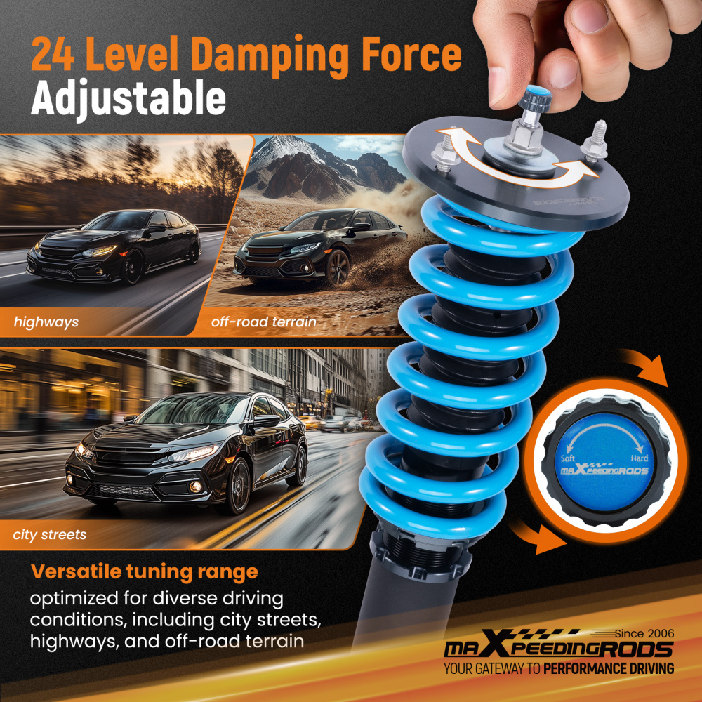 MaXpeedingrods T6 Coilovers Suspension Kit For 99-02 compatible for NISSAN SKYLINE R34 GT-S GTS