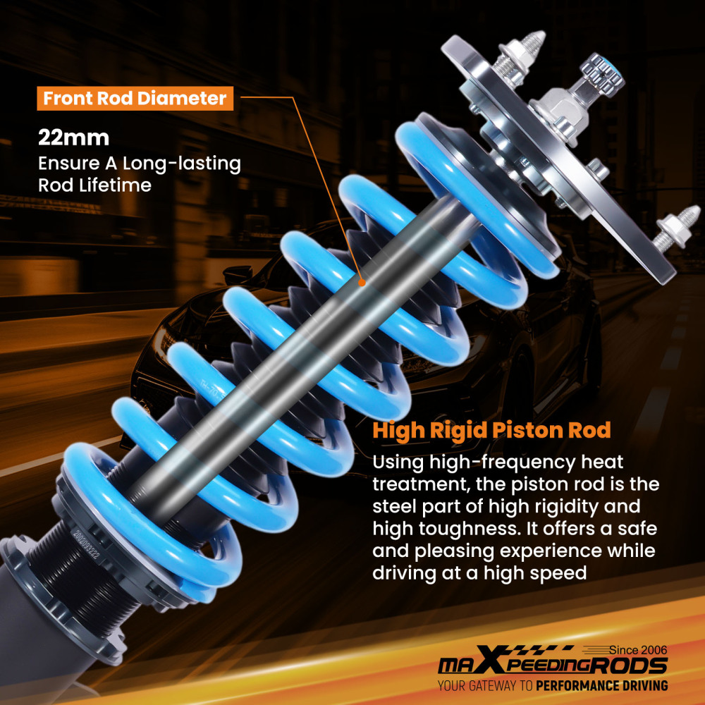 Damper Adjustable Coilovers Suspension Kit compatible for Subaru Legacy Outback 15-19