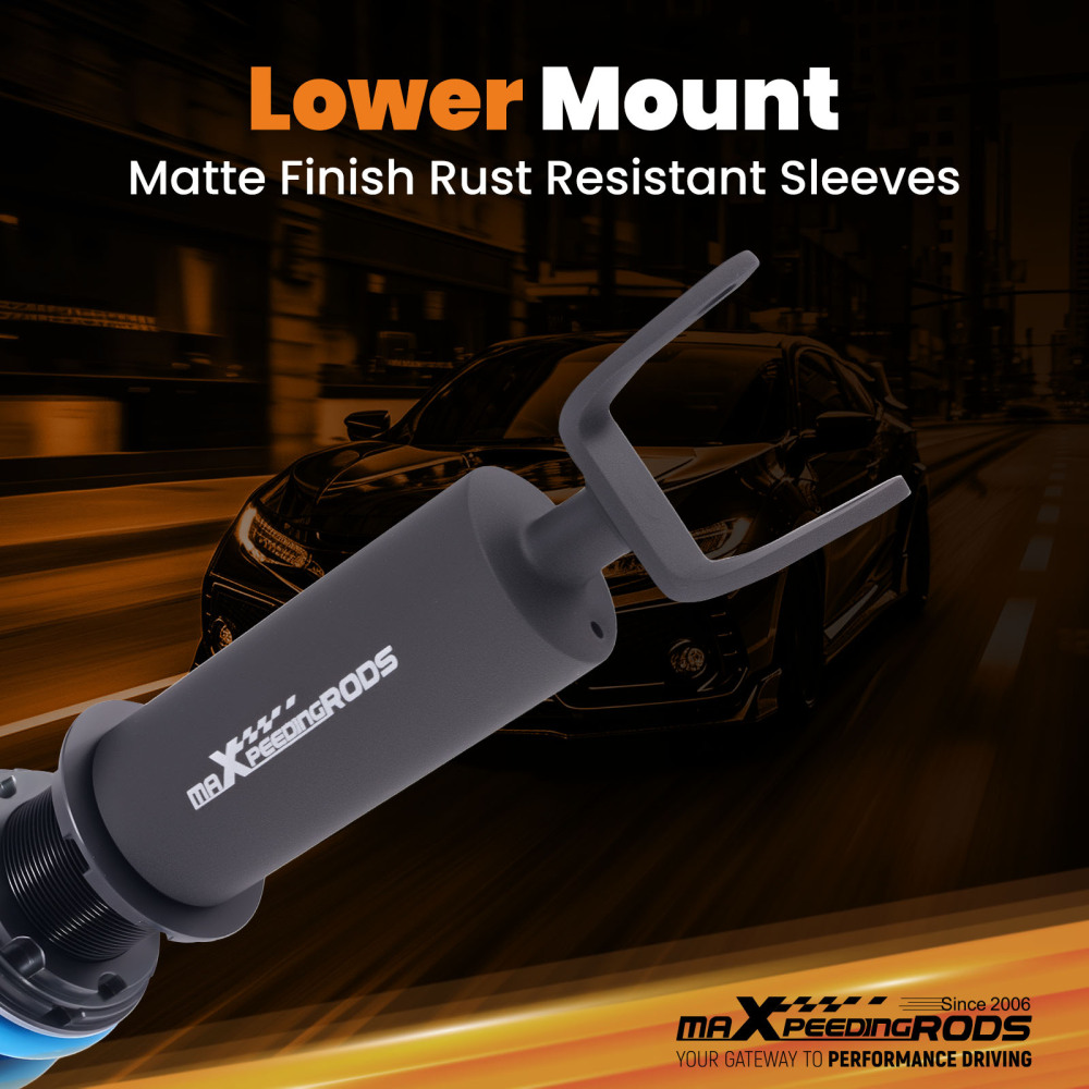 MaXpeedingrods Damper Height Adjustable Coil Spring Shock Absorber Compatible For Honda Prelude 1992-2001 Lowering Kit