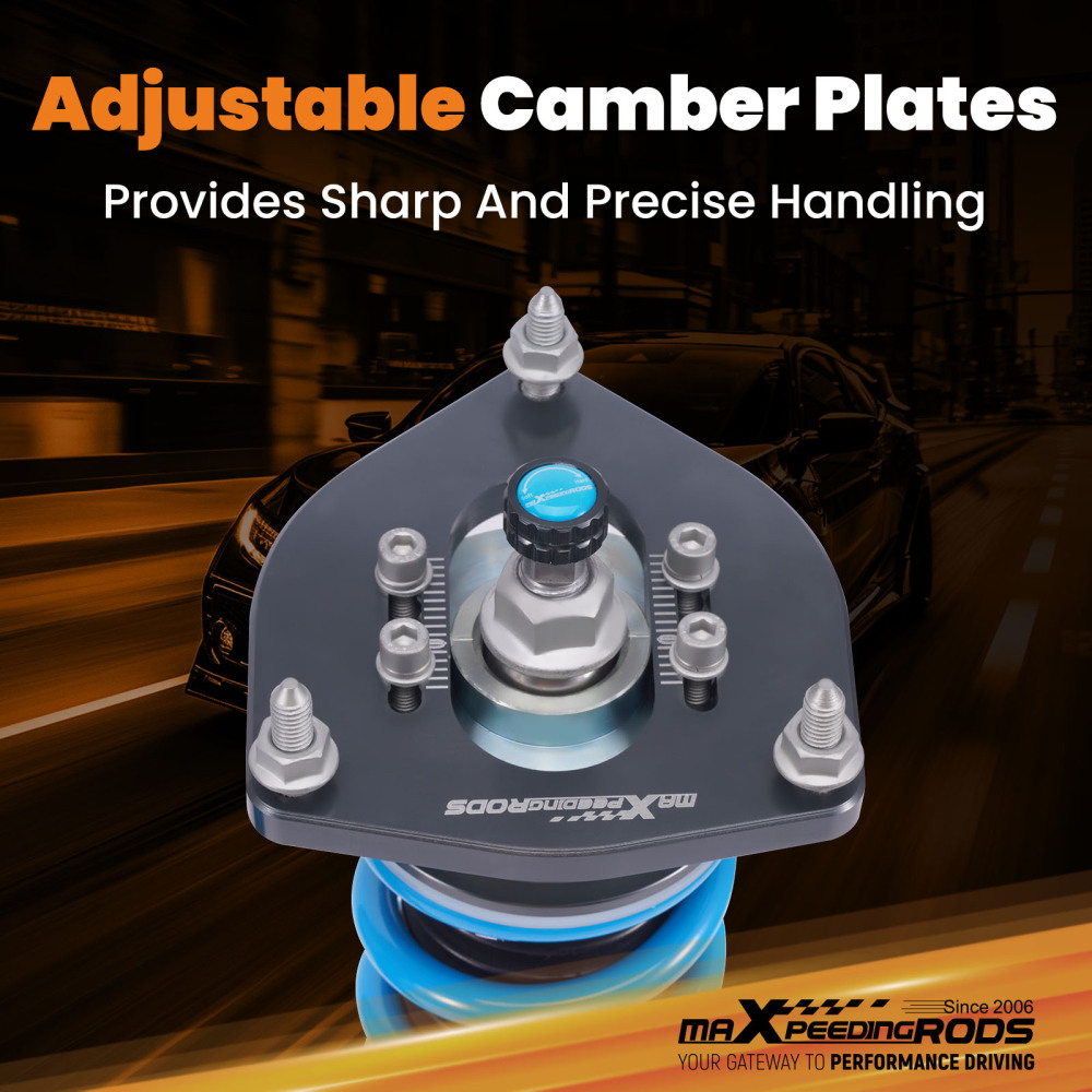 MaXpeedingrods T6 Coilover 24 Level Damper compatible for Mini Cooper (R56) Hatchback 07-13