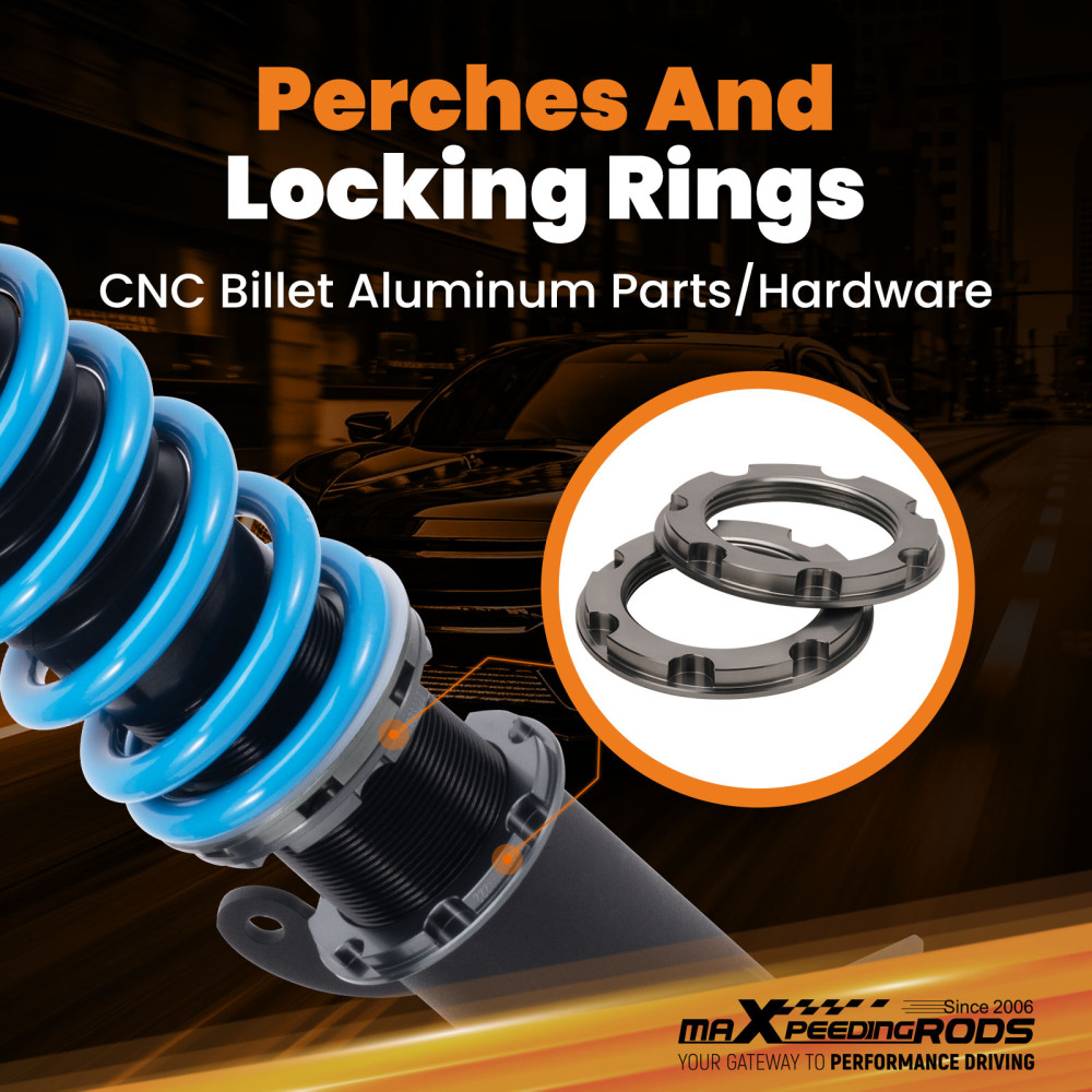 Maxpeedingrods 24 Click Coilover Shock+Spring compatible for Toyota RAV4 2006-2012