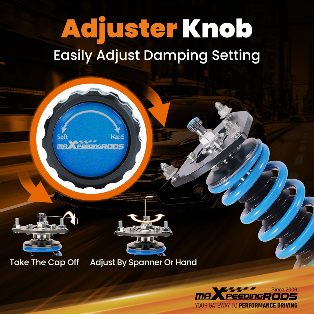 Maxpeedingrods 24 Click Coilover Shock+Spring compatible for Toyota RAV4 2006-2012