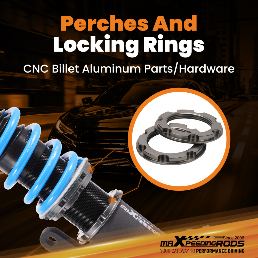 Compatible for Nissan Sentra 2013-19 24-Way Damper Coilovers Struts Suspension Lowering Kit 