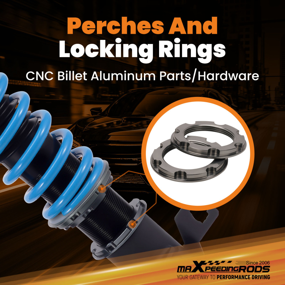 MaXpeedingrods Racing Coilovers Lowering Kit compatible for Nissan Sentra B14 200SX 1995-99