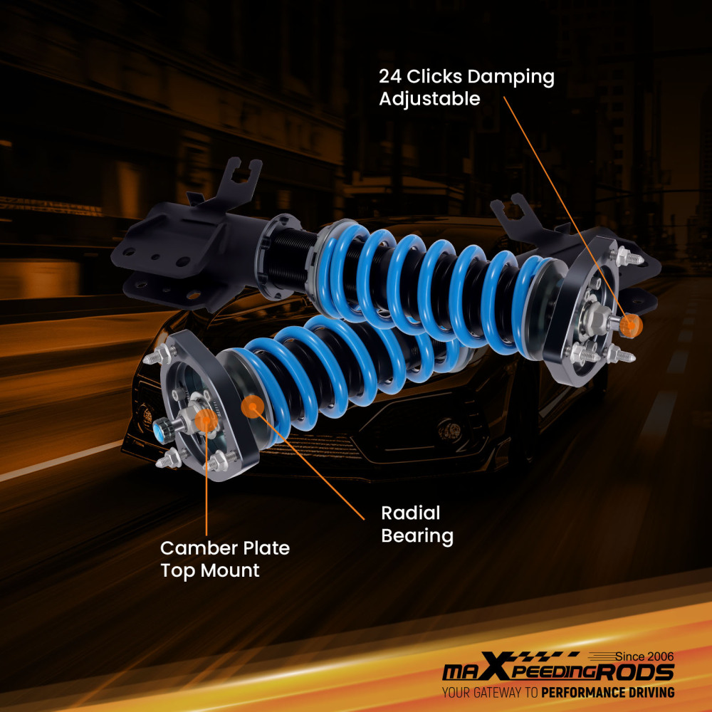 MaXpeedingrods Racing Coilovers Lowering Kit compatible for Nissan Sentra B14 200SX 1995-99