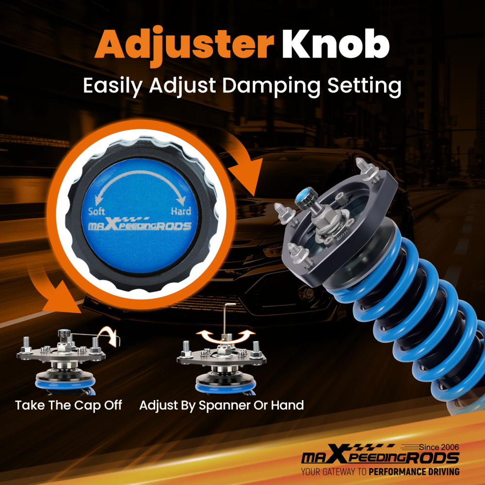 MaXpeedingrods Racing Coilovers Lowering Kit compatible for Nissan Sentra B14 200SX 1995-99