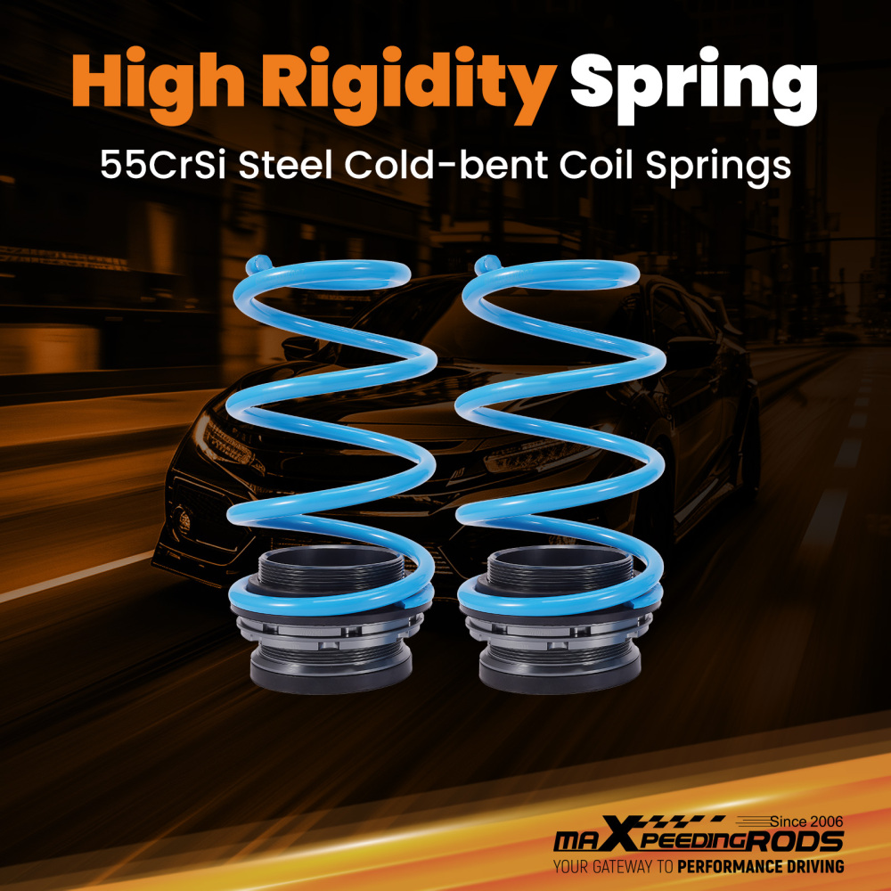 MaXpeedingrods T6 Coilovers 24 Way Adjustable Damper Struts compatible for Kia Soul 10-13