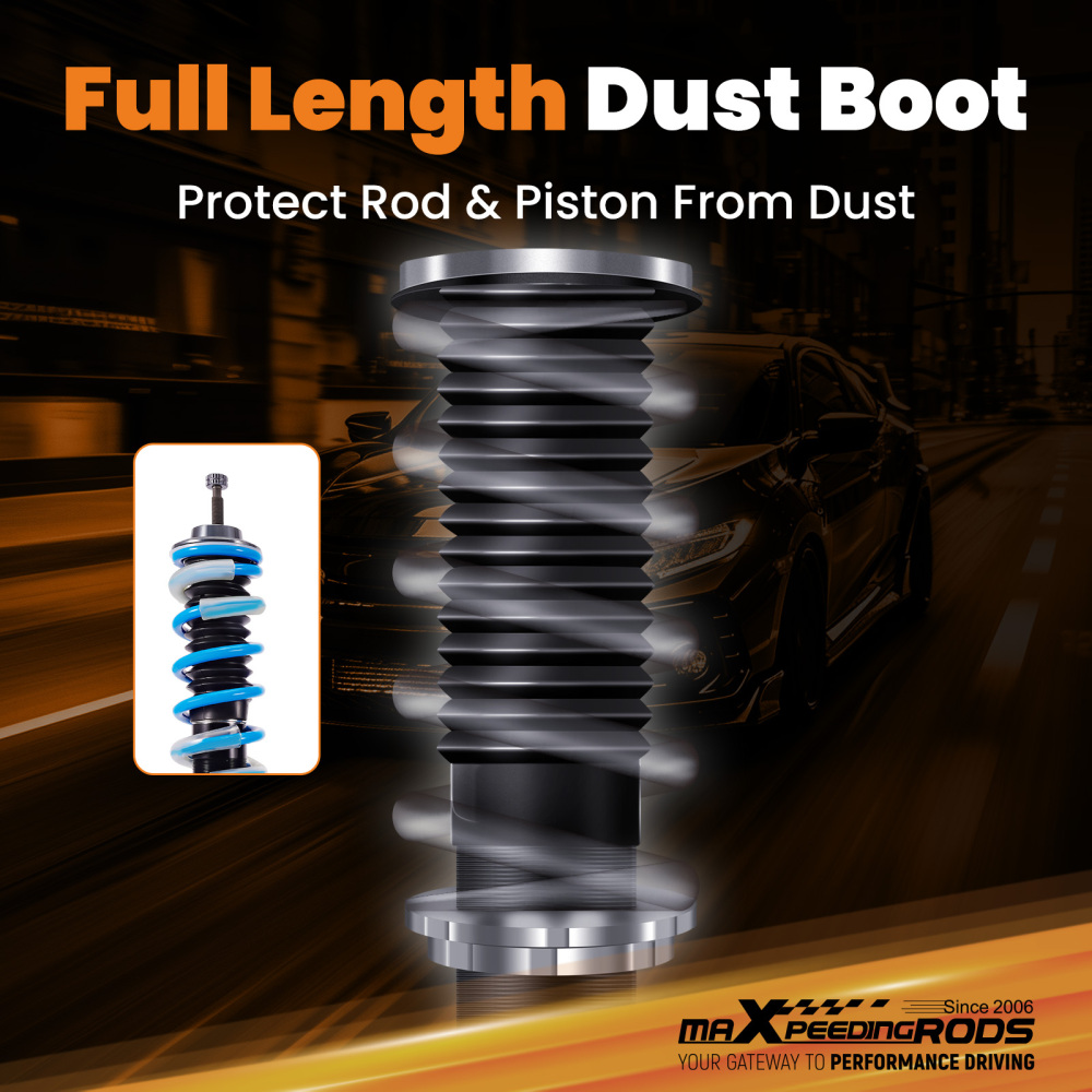 MaXpeedingrods T6 Coilovers 24 Way Adjustable Damper Struts compatible for Kia Soul 10-13