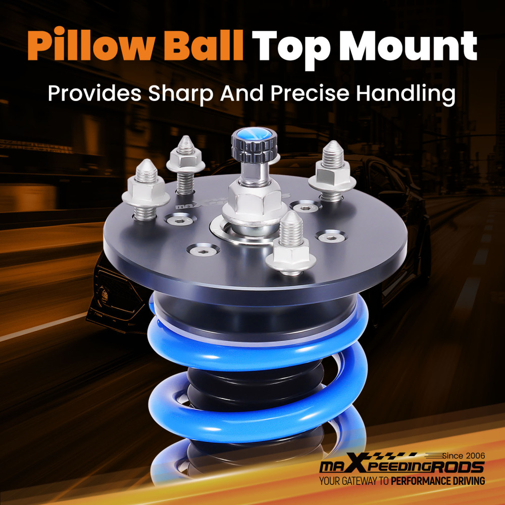 Maxpeedingrods Coilover Lowering Kit Adjustable Damper compatible for Acura TL BASE 2009-14