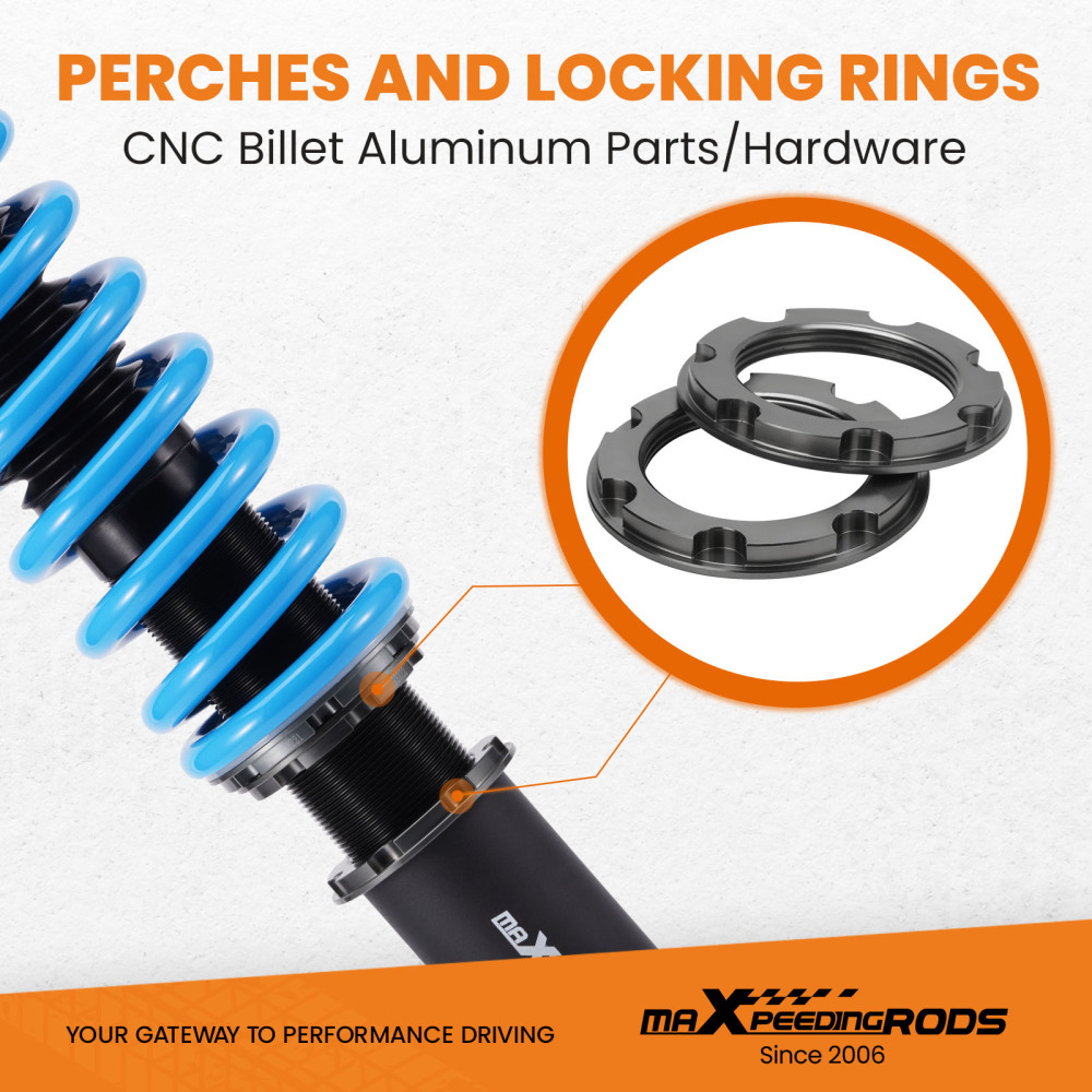 MaXpeedingrods 24 Level Damper Coilovers Suspension Kit compatible for Acura TSX CL9 04-08