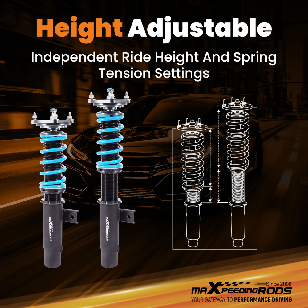 MaXpeedingrods T6 COILOVER SUSPENSION KIT compatible for AUDI TT / TT QUATTRO (8J) 08-14