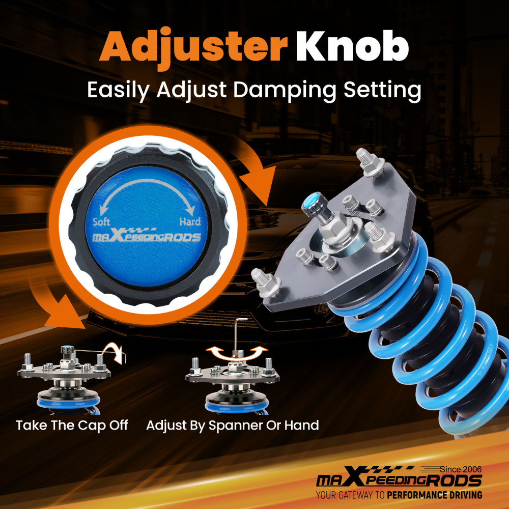 MaXpeedingrods Racing Adjustable Coilovers Shocks Kit compatible for Hyundai Elantra 17-20