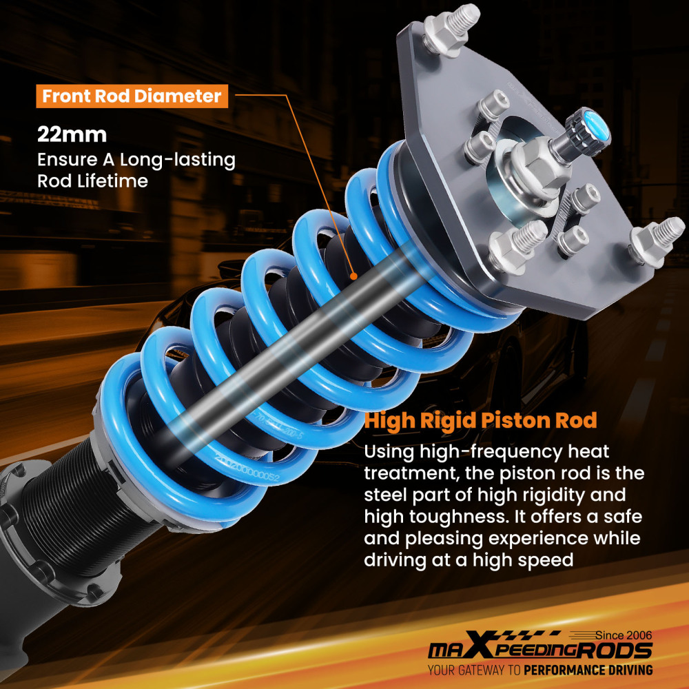 MaXpeedingrods Racing Adjustable Coilovers Shocks Kit compatible for Hyundai Elantra 17-20