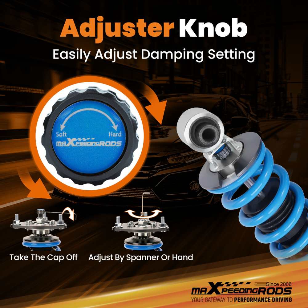 MaXpeedingrods T6 Coilovers Suspension Lowering Kit compatible for Dodge Viper 1996-2002