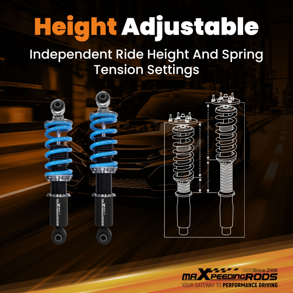 MaXpeedingrods T6 Coilovers Suspension Lowering Kit compatible for Dodge Viper 1996-2002