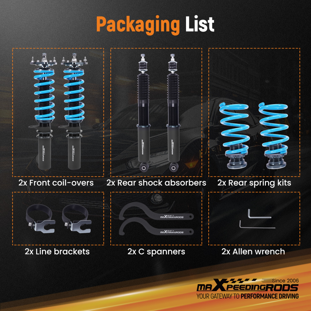 T6 Coilovers compatible for Holden Commodore VN VP 1988-1993