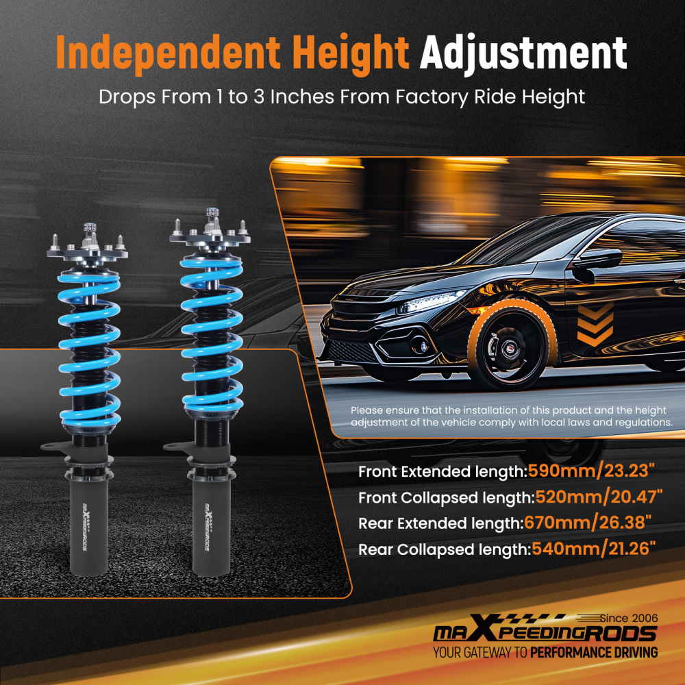 T6 Coilovers compatible for Holden Commodore VN VP 1988-1993