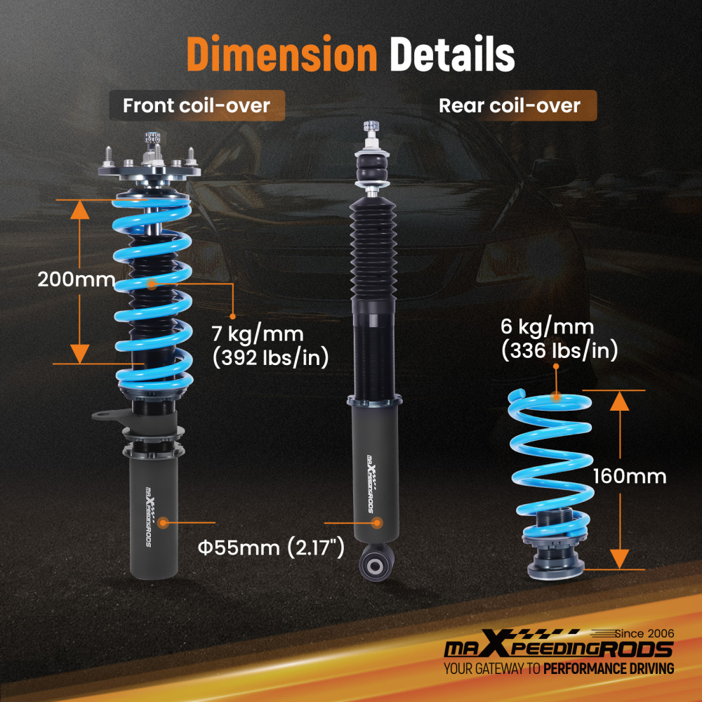 T6 Coilovers compatible for Holden Commodore VN VP 1988-1993