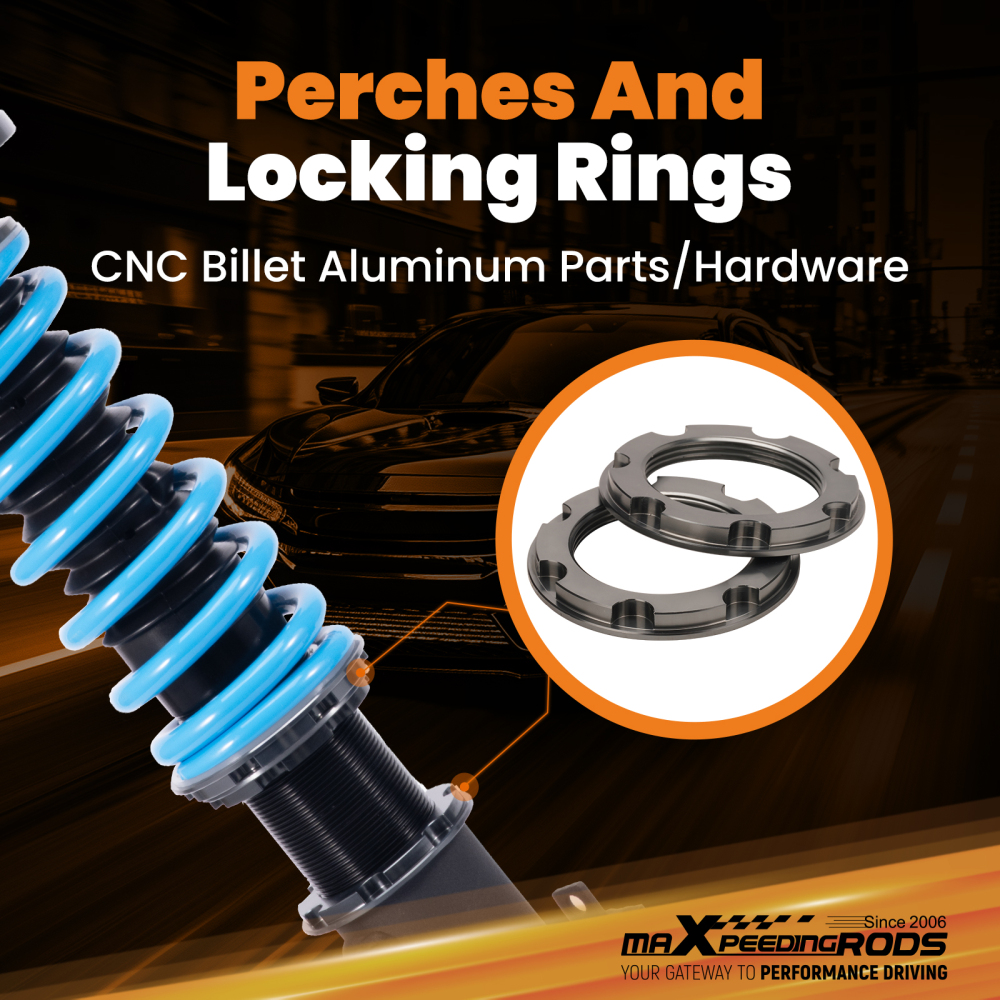 MaXpeedingrods T6 COILOVER Lowering Kit compatible for Mercedes-Benz C300 C350 4Matic Sedan