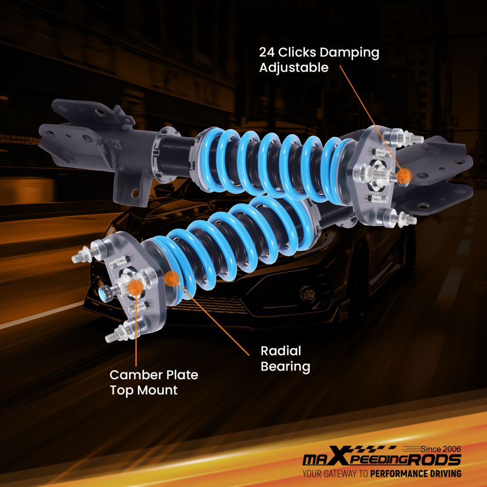 MaXpeedingrods T6 COILOVER Lowering Kit compatible for Mercedes-Benz C300 C350 4Matic Sedan