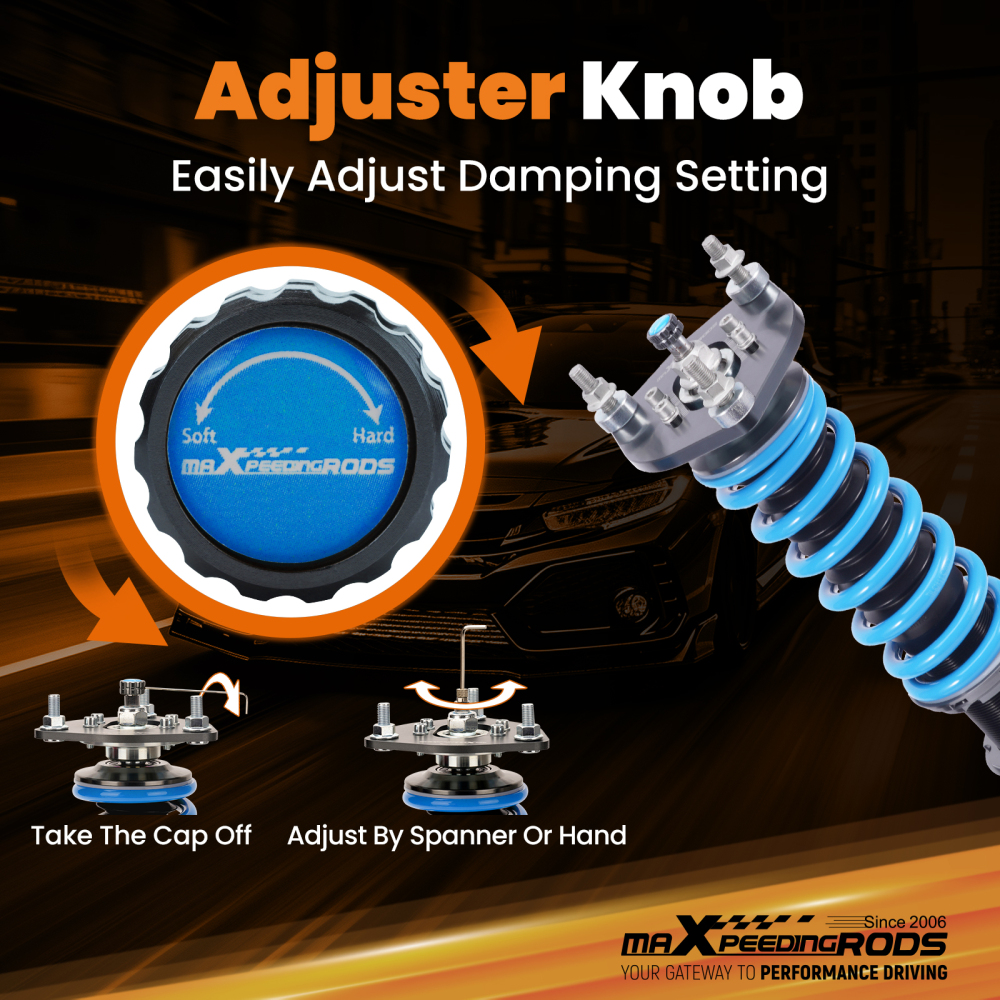 MaXpeedingrods T6 COILOVER Lowering Kit compatible for Mercedes-Benz C300 C350 4Matic Sedan