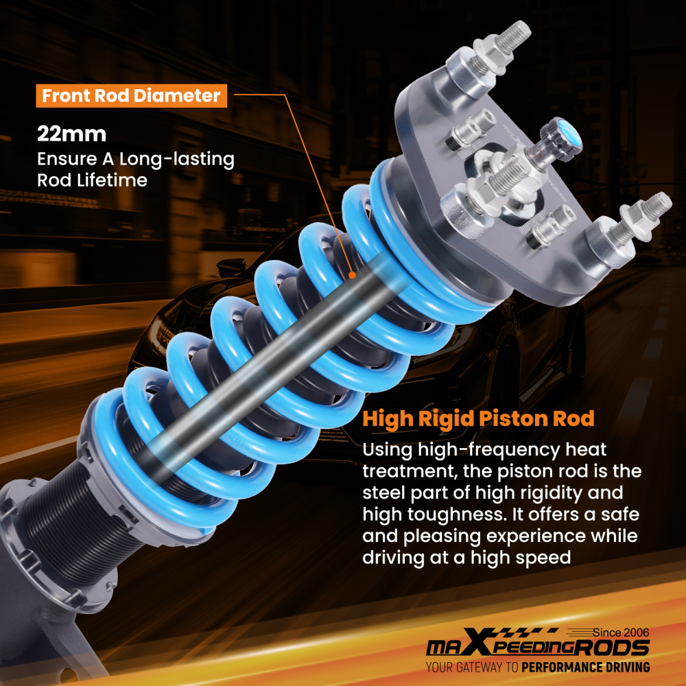 MaXpeedingrods T6 COILOVER Lowering Kit compatible for Mercedes-Benz C300 C350 4Matic Sedan