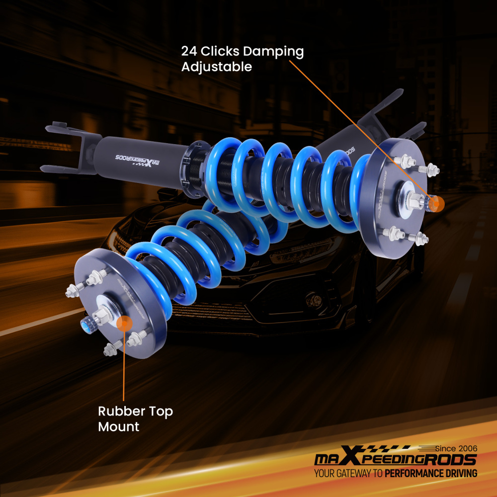 Adjustable Coilovers Suspension Shocks compatible for JAGUAR XJ8 XJR 2003-2009 X350 X358