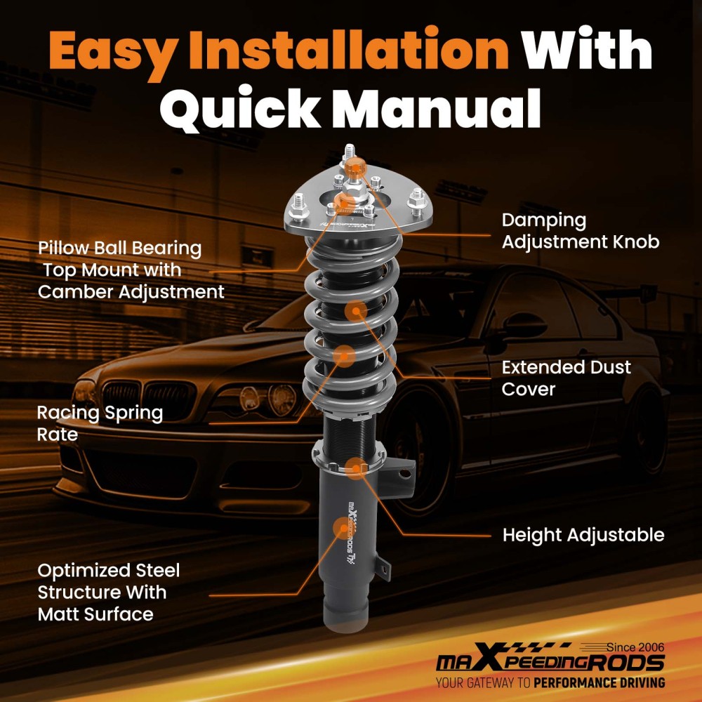 MaXpeedingrods T7 Coilovers Suspension Lowering Kit for Honda Accord 13-17