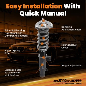 MaXpeedingrods T7 Coilovers Suspension Lowering Kit for Honda Accord 13-17