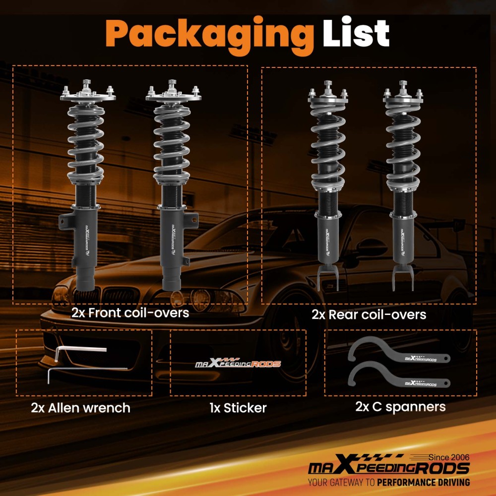 MaXpeedingrods T7 Coilovers Suspension Lowering Kit for Honda Accord 13-17