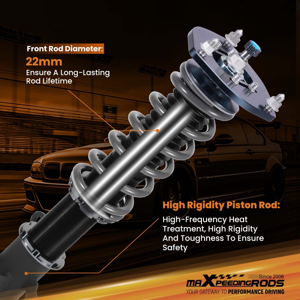 MaXpeedingrods T7 Coilovers 24 Level Damping Adjustable compatible for TOYOTA AVALON 07-11