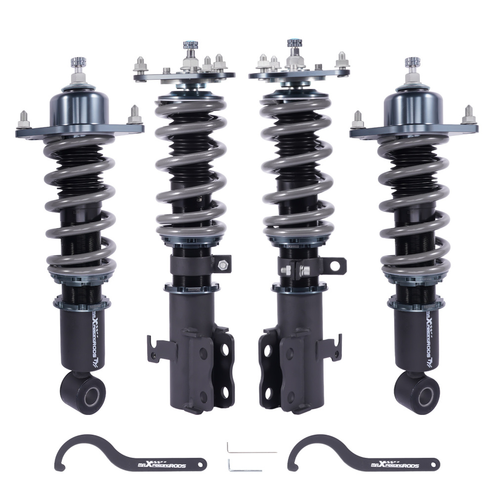 MaXpeedingrods T7 Coilovers Kit w/24 Way Adjustable compatible for Toyota Corolla 2003-2008