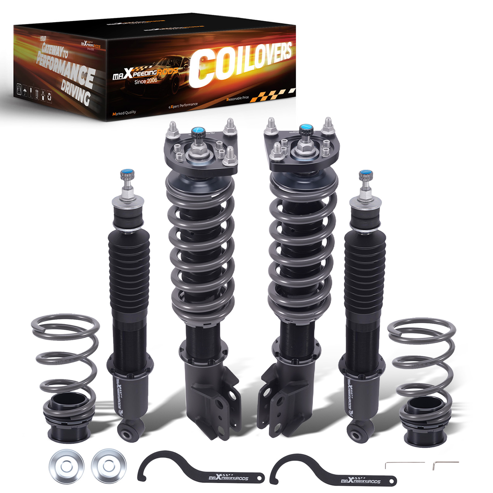 OVERDOSE(オーバードーズ)マスタング Maxpeedingrods Racing Coilover Kit compatible for Ford Mustang 99