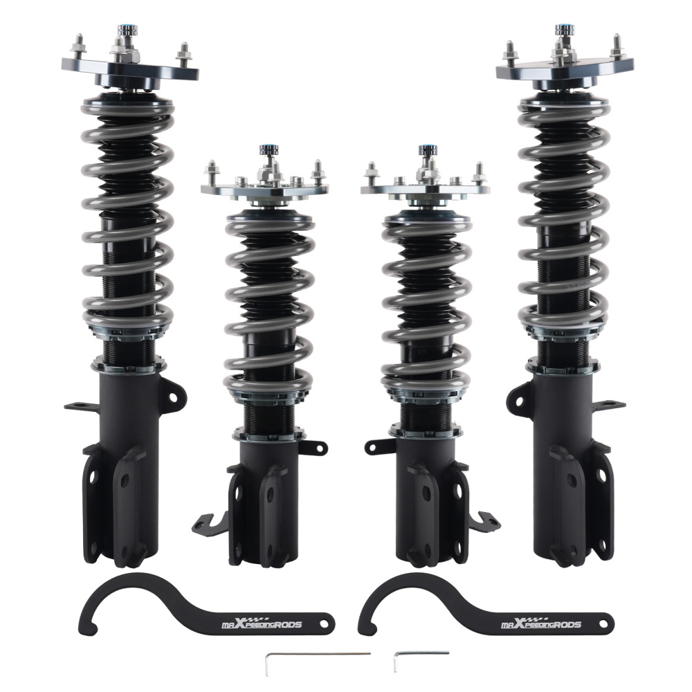 24-Way Adjustable Coilovers compatible for Toyota Corolla E90 E100 E110 87-02 Lowering Kit