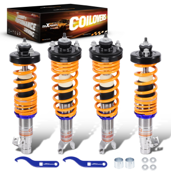 MaXpeedingrods C1 Coilovers Full Stainless-Steel Body compatible for Honda Civic 1992-2000