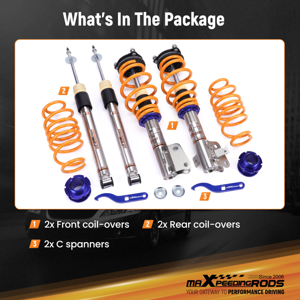Stainless steel Coilovers compatible for Honda Civic Hatchback FN FK FN2 FN4 FK1 FK3 06-11