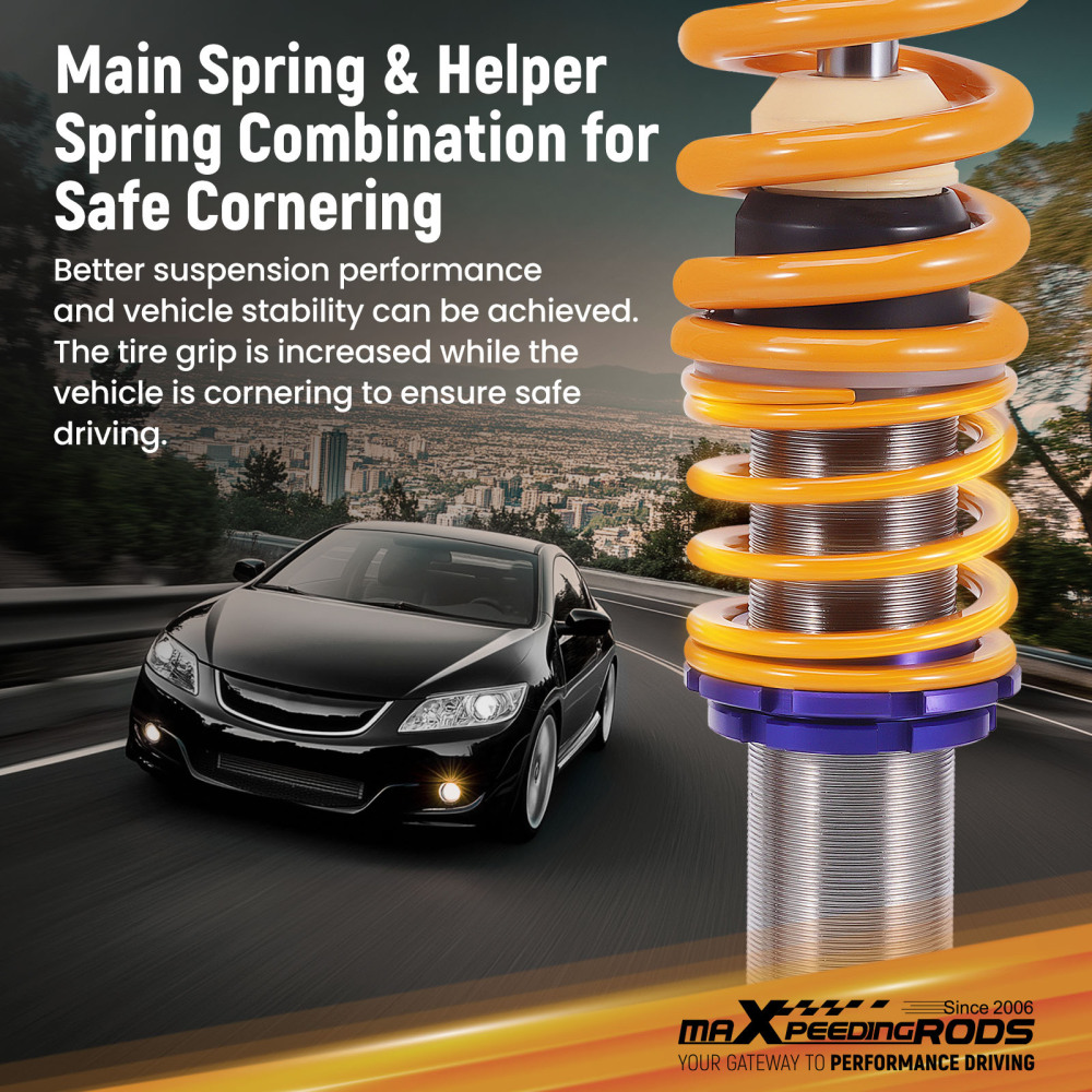 Stainless steel Coilovers compatible for Honda Civic Hatchback FN FK FN2 FN4 FK1 FK3 06-11